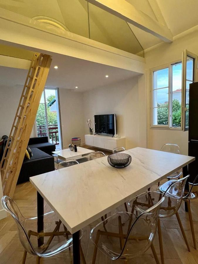 Piscine Et Jacuzzi Loft Ravissant Dans Une Maison Basque 安格雷 外观 照片
